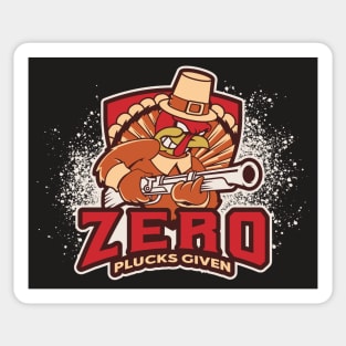 Zero Plucks Given Sticker